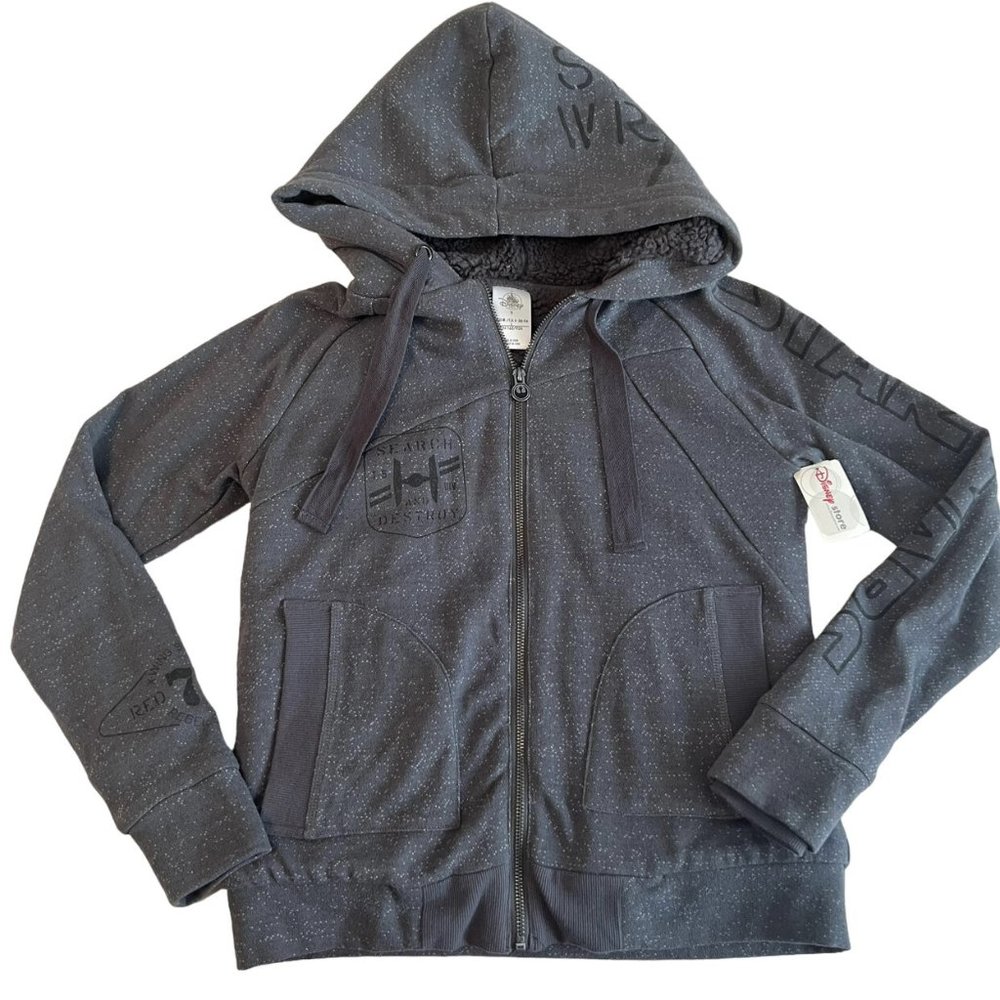 Star Wars Rebel Sherpa Lined Hoodie In Grey